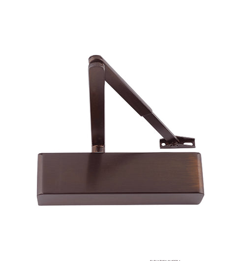 Hoppe Arrone Door Closer AR1500 in DBZ dark bronze finish, overhead surface mount, item 50023901